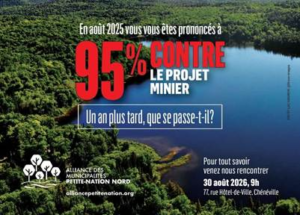 95 pourcent contre le projet minier